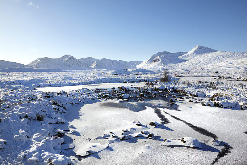 Rannoch Moor，苏格兰高地，苏格兰，英国